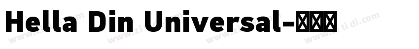 Hella Din Universal字体转换